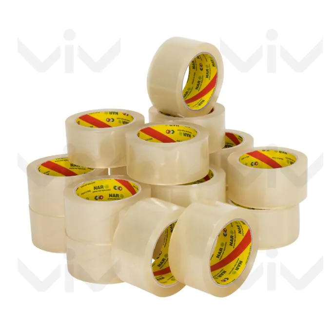 PP Acryl Tape Low Noise (NAR), Transparant, 50 mm x 66 meter - Tape ppacryl - 8000095