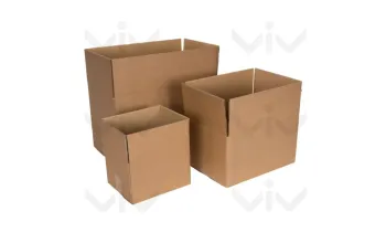 Kartonnen Dozen, Enkelgolf, 100 x 100 x 100 mm, Bruin - Dozenenkel 3 1 26 1 1 - 7400718