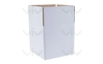 Kartonnen Dozen, Enkelgolf, 100 x 100 x 100 mm, Wit - W i witte doos min 3 1 1 4 - 7400713